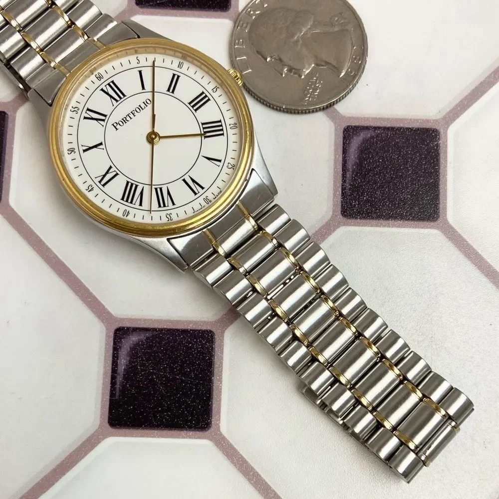 Tiffany & Co. Portfolio Swiss Made Two-Tone Stainless Steel Men’s Unisex Watch